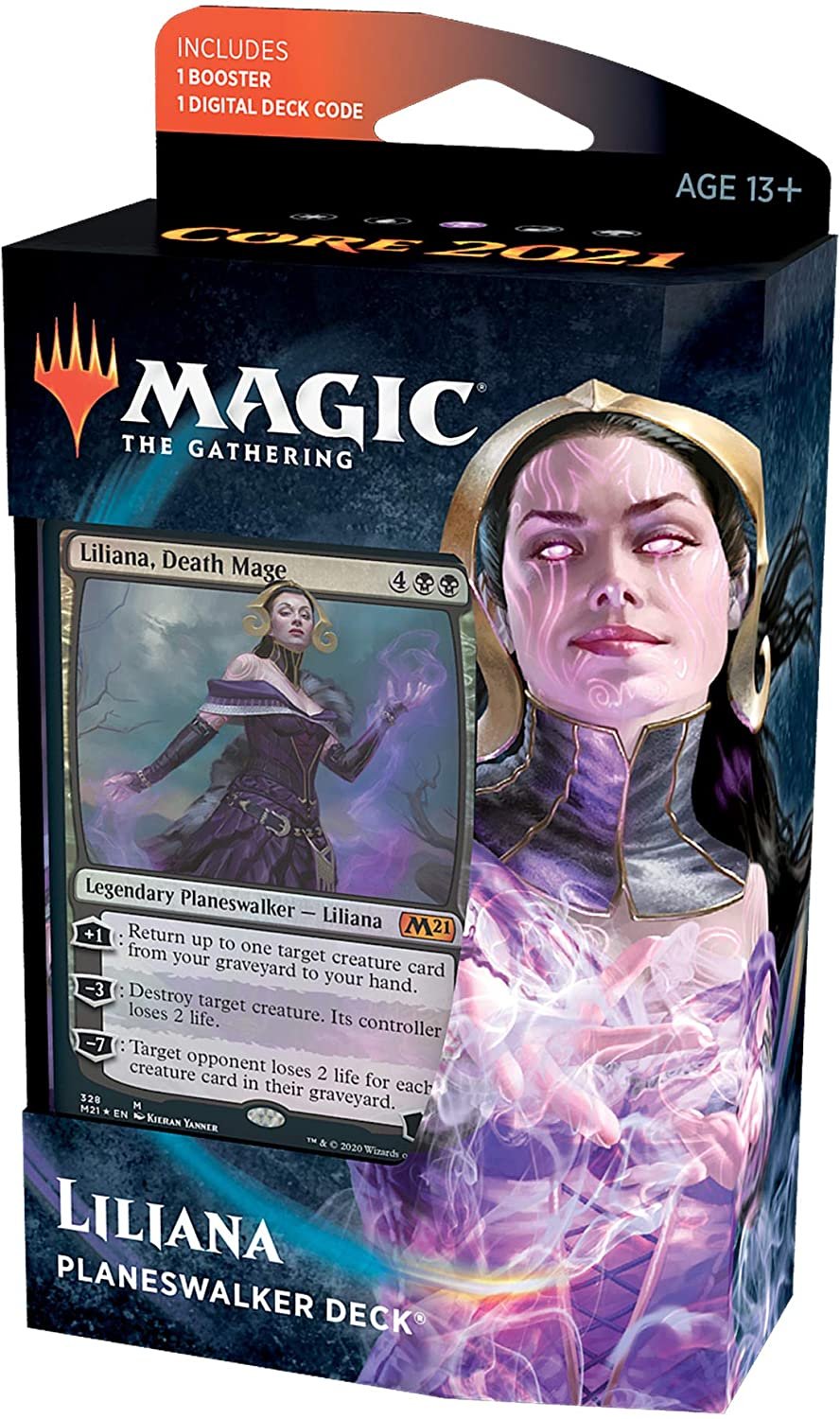 1779c834-c735-505e-85ab-e91cf0fed47c Magic the Gathering: Core 2021 Planeswalker Deck: Liliana
