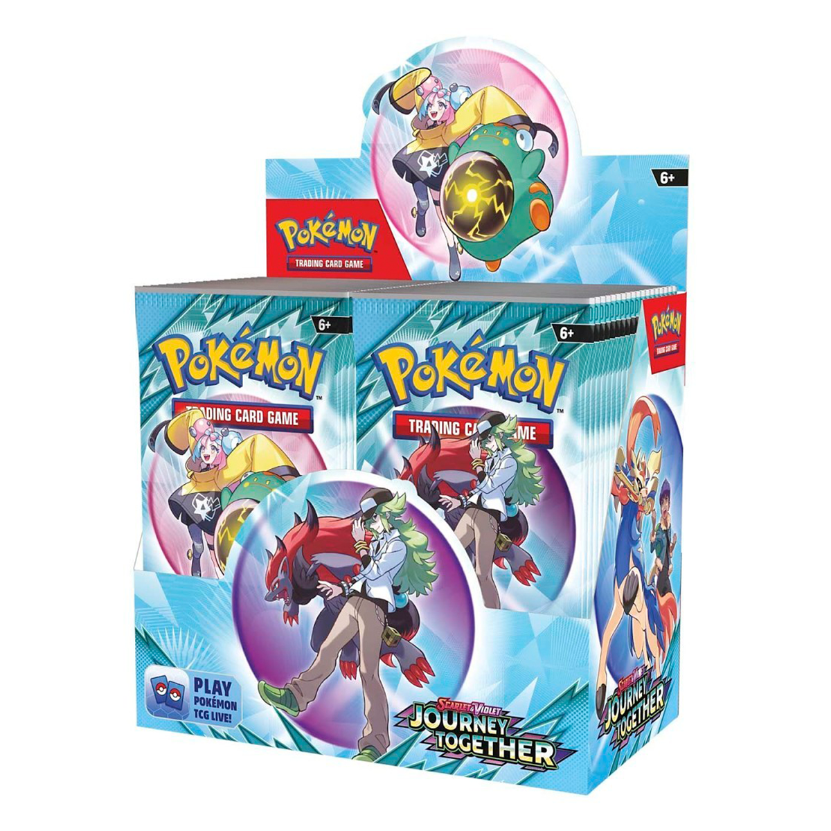 JourneyTogetherBoosterDisplay Pokémon TCG: Journey Together: Enhanced Booster Display
