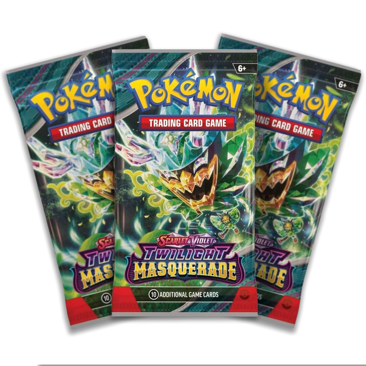 TwilightMasquerade-3PK Pokémon TCG: Twilight Masquerade Booster Pack: 3 Pack