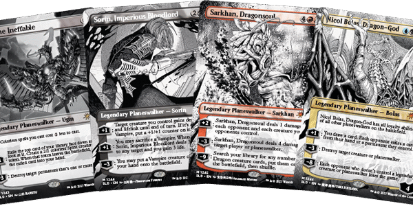 Magic The Gathering: Secret Lair Borderless Planeswalkers